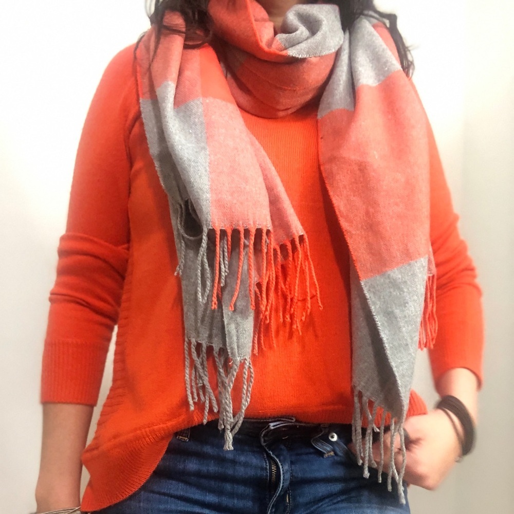 DVF Orange cashmere Sweater - Picture 2 of 8